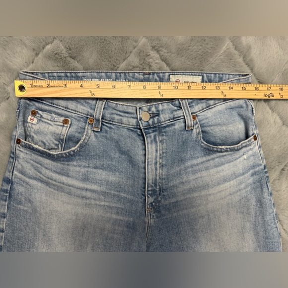 AG Saige Wide Leg Mid Rise Crop Jeans Size 29 In 18 Years Olso Wash - Picture 14 of 15